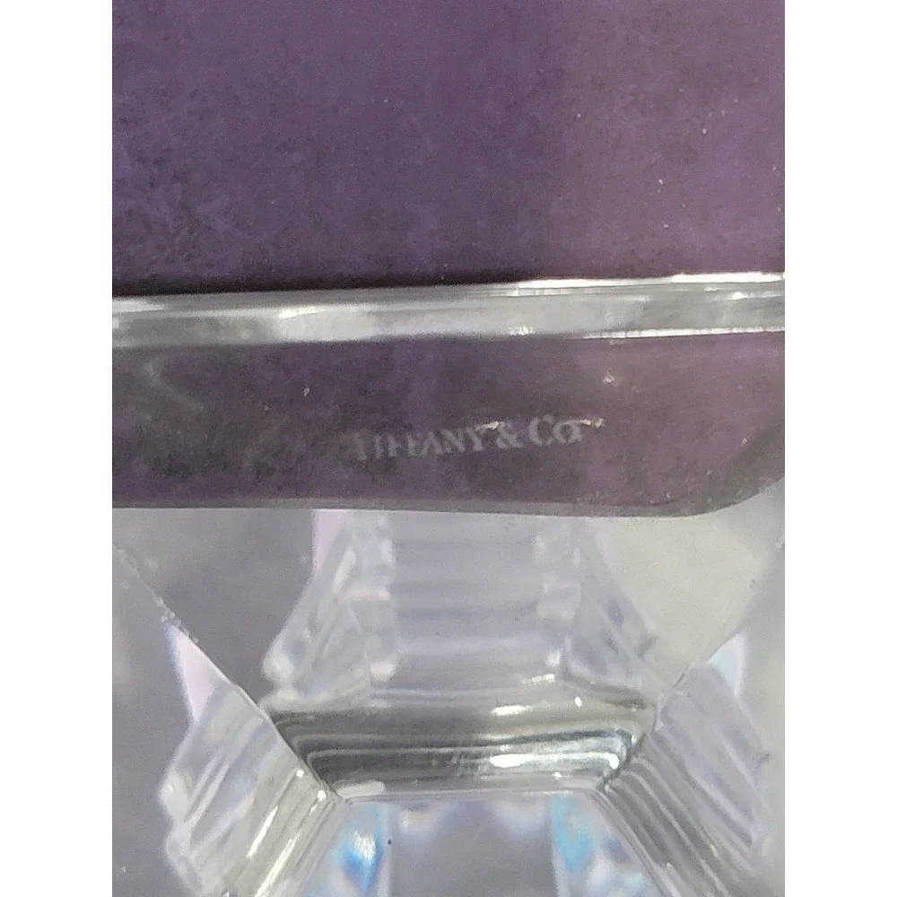Vintage Tiffany & Co‎ Crystal Candlesticks Pair 8.25